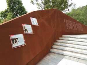 黄岛耐候钢挡土墙
